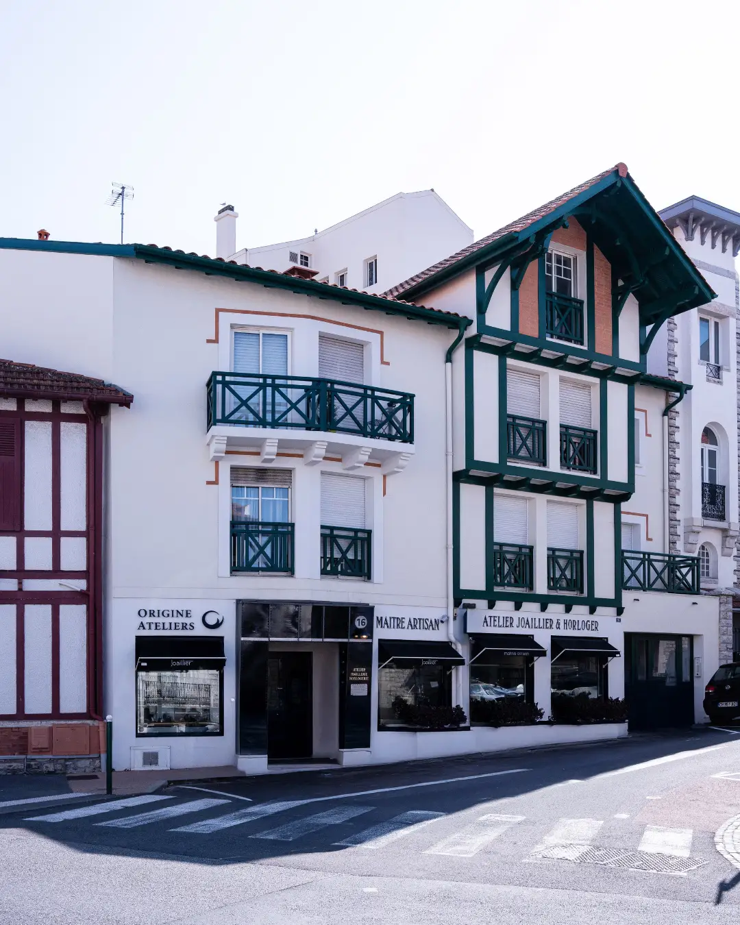 Façade de la Maison Origine Ateliers à Biarritz